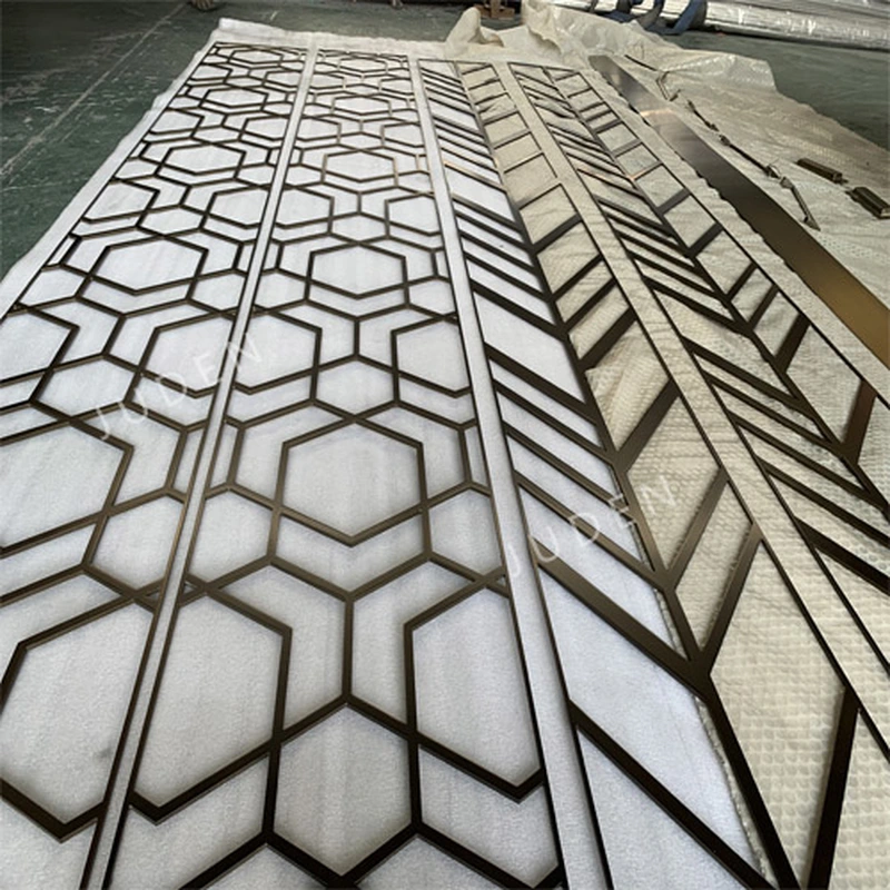 激光切割不銹鋼辦公隔斷  