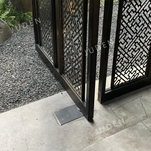 中式現代風格門隔斷金屬屏風