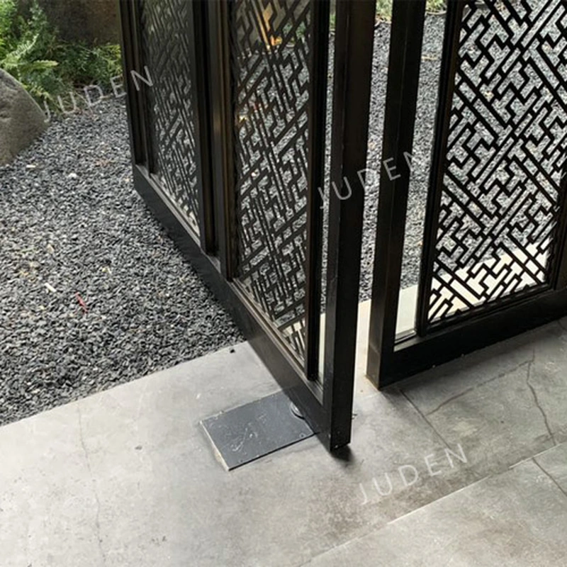 中式現代風格門隔斷金屬屏風