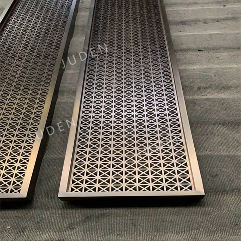 5mm 激光切割 pvd 鍍古銅色門隔板