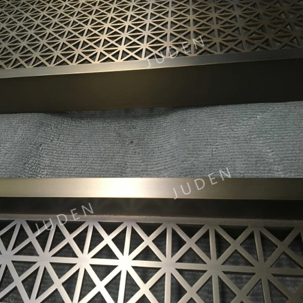 5mm 激光切割 pvd 鍍古銅色門隔板
