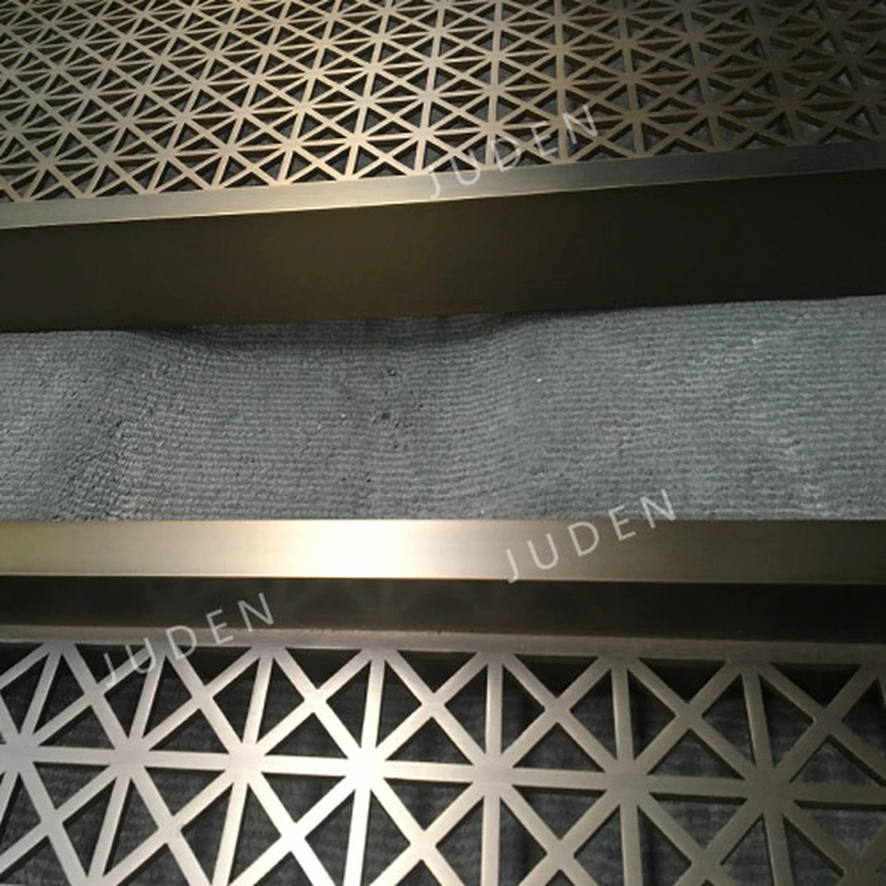 5mm 激光切割 pvd 鍍古銅色門隔板