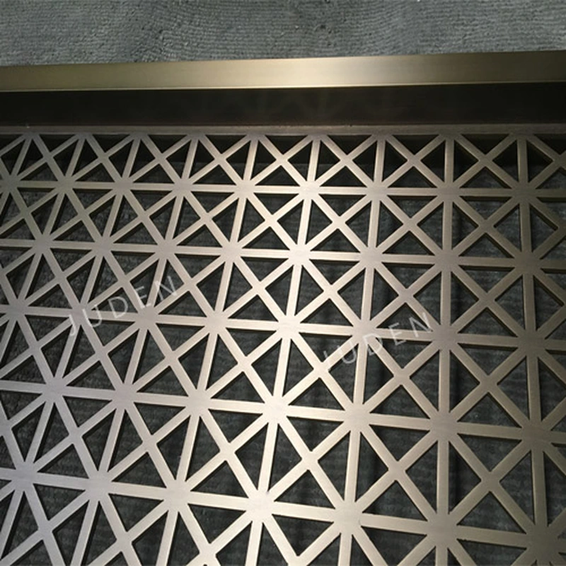 5mm 激光切割 pvd 鍍古銅色門隔板