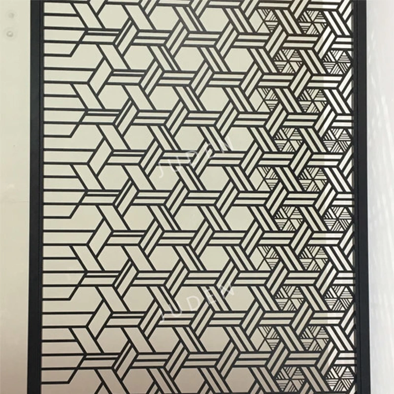 5 毫米激光切割金屬隔屏，pvd 鍍黑鈦色