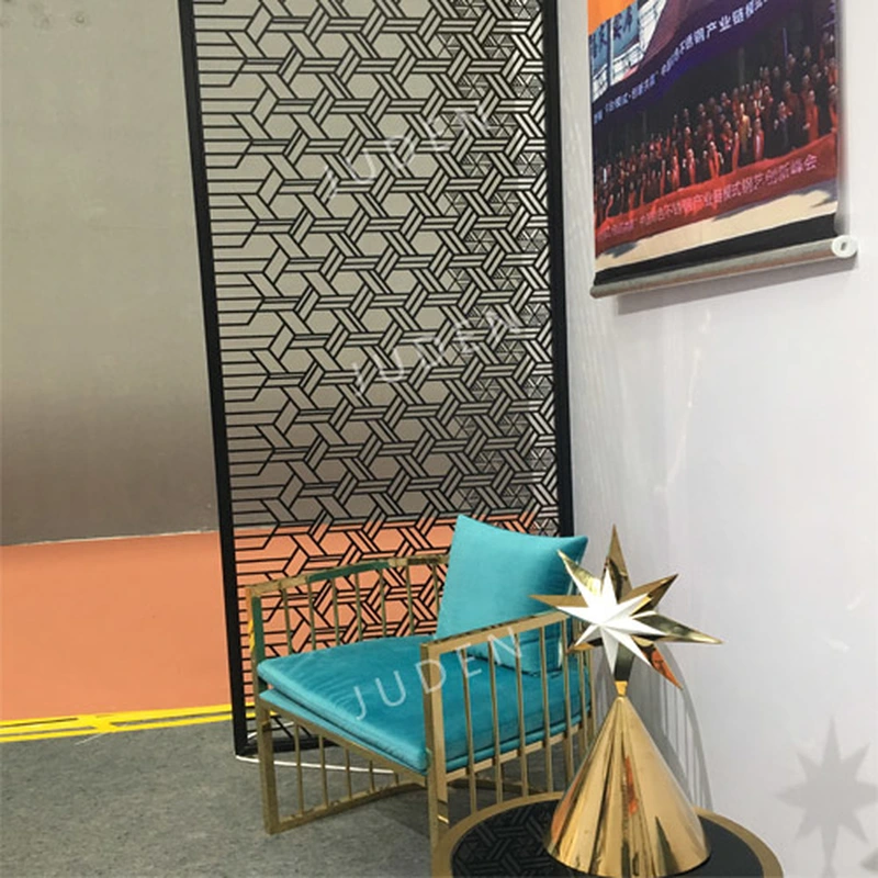 5 毫米激光切割金屬隔屏，pvd 鍍黑鈦色