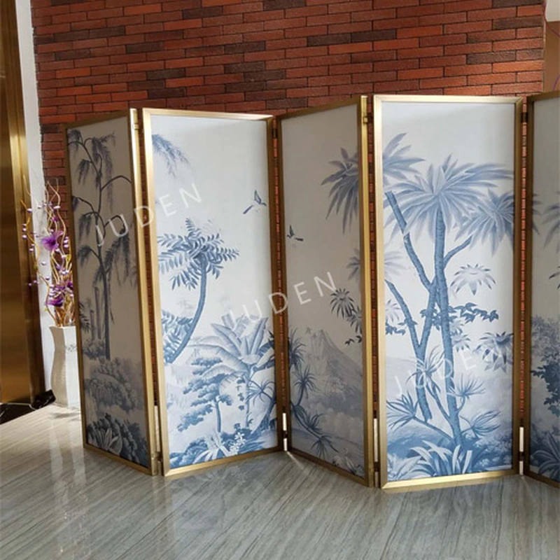 可折疊中式隔斷活動屏風