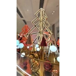 stainless steel outdoor display, gold display, christmas display