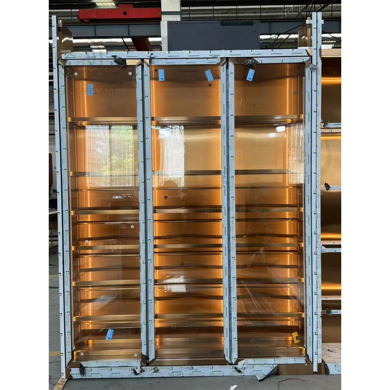 Stainless steel customized wine cabinet