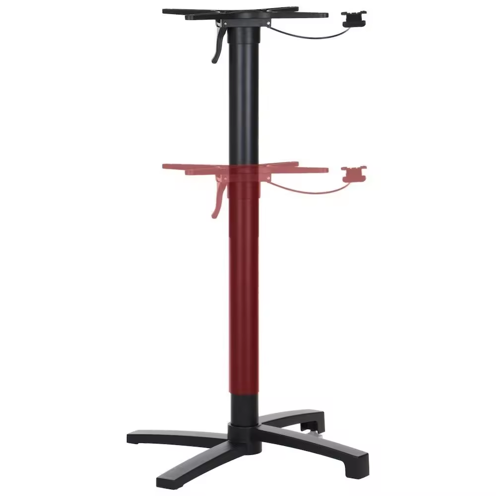 China manufactory  Pneumatic lift Folding Aluminium Table Base