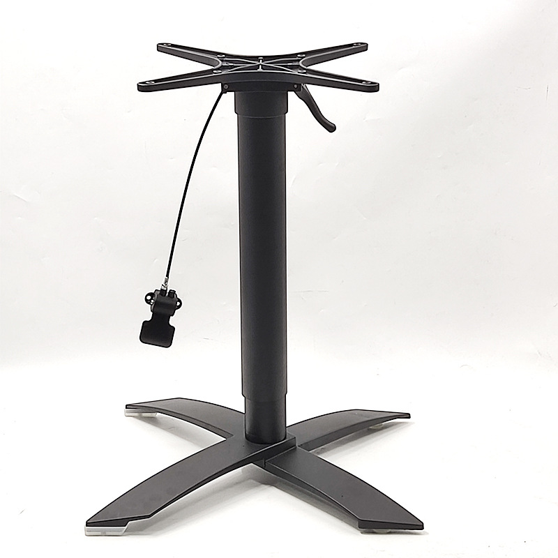 China manufactory  Pneumatic lift Folding Aluminium Table Base