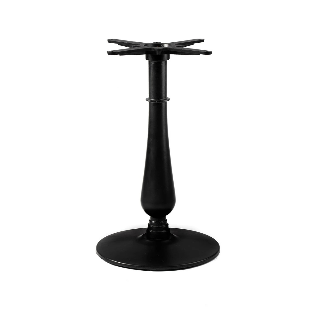 Round cast iron table base 