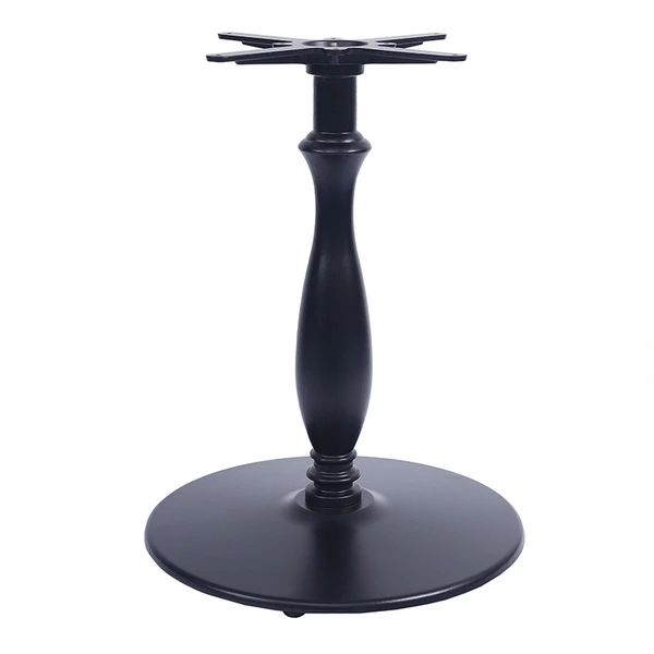 Round cast iron table base 