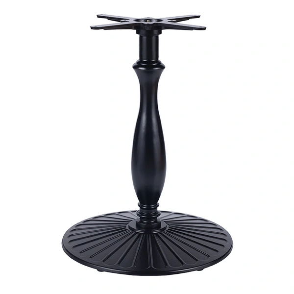 Round cast iron table base 