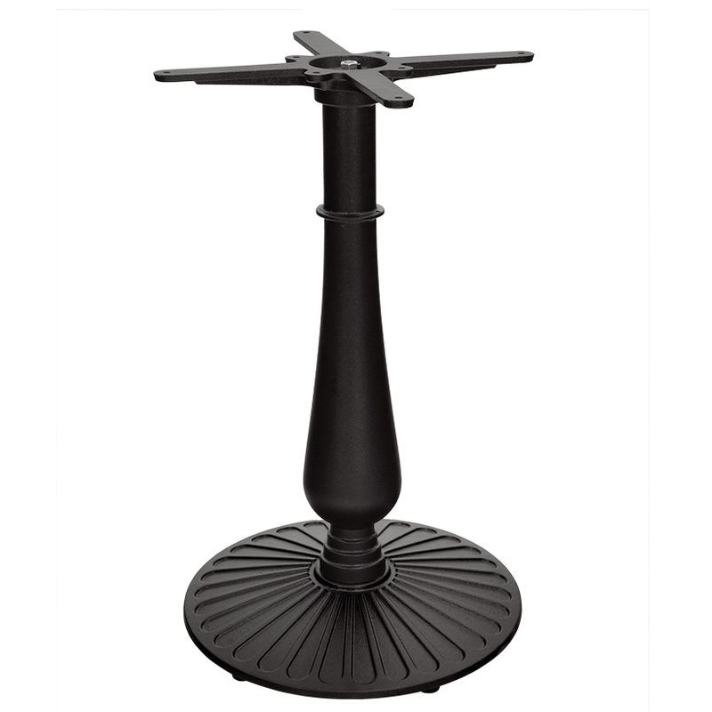 Round cast iron table base 