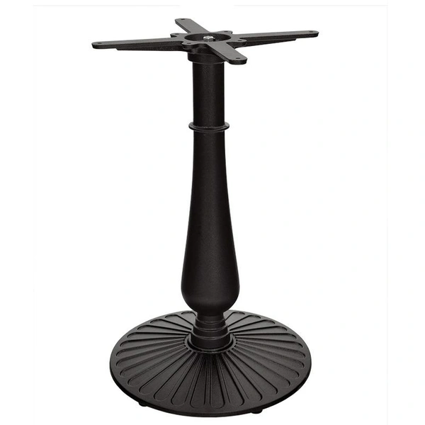Round cast iron table base 