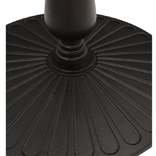 Round cast iron table base 