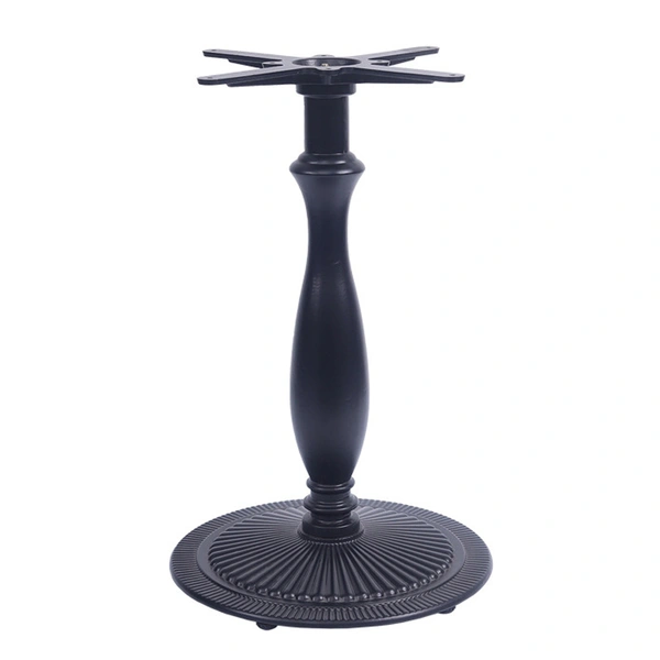 Round cast iron table base 