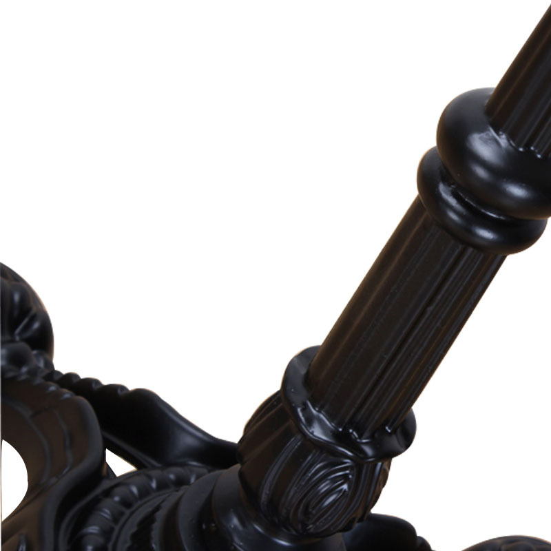 Round cast iron table base 