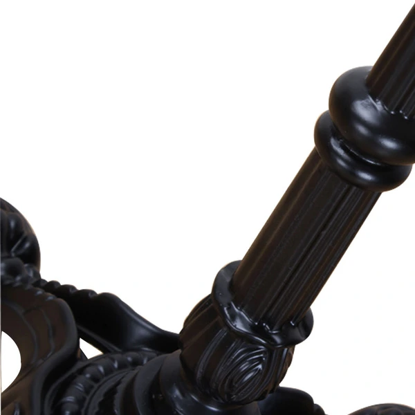 Round cast iron table base 