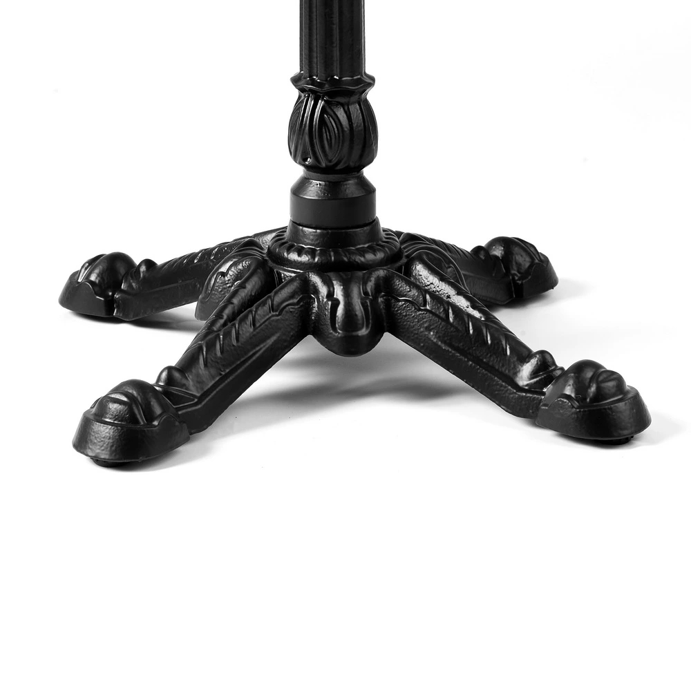 Round cast iron table base 