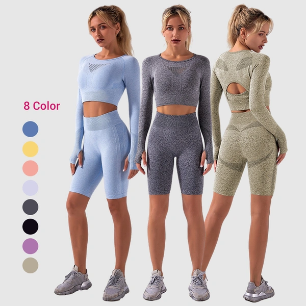 Set Gym Wear,Seamless Sets Supplier - Logo Print 1Pcs