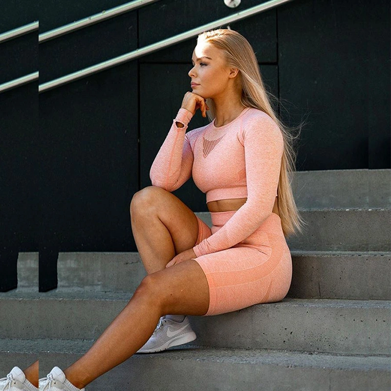 Set Gym Wear,Seamless Sets Supplier - Logo Print 1Pcs