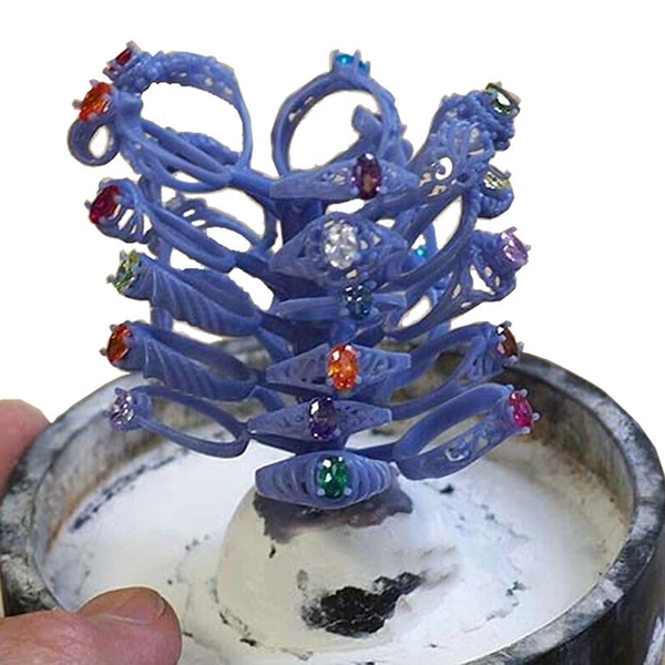 Economic jewelry investment powder for casting silver and brass