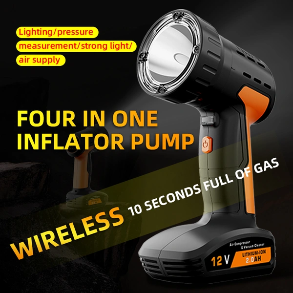 4 in 1 portable handheld tire inflator air pump compressor 