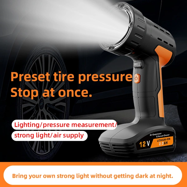 4 in 1 portable handheld tire inflator air pump compressor 