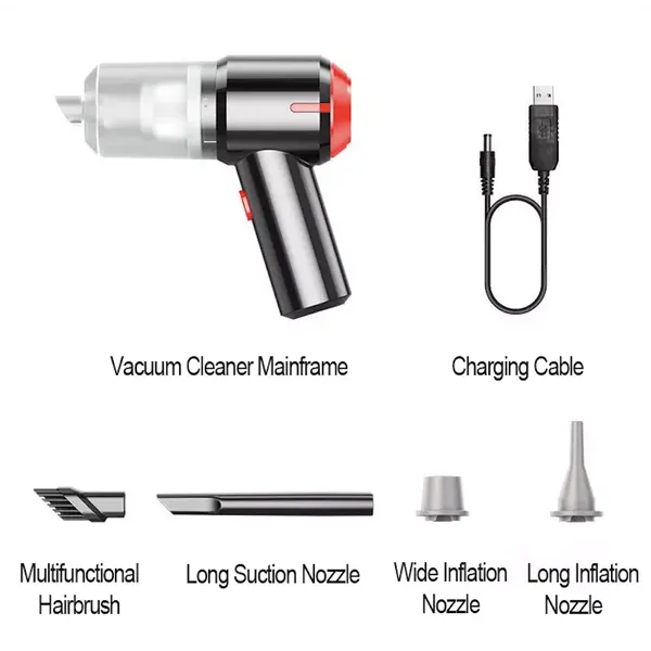 Aufladbarer Mini-Autoreiniger-Staubsauger Handstaubsauger für das Auto