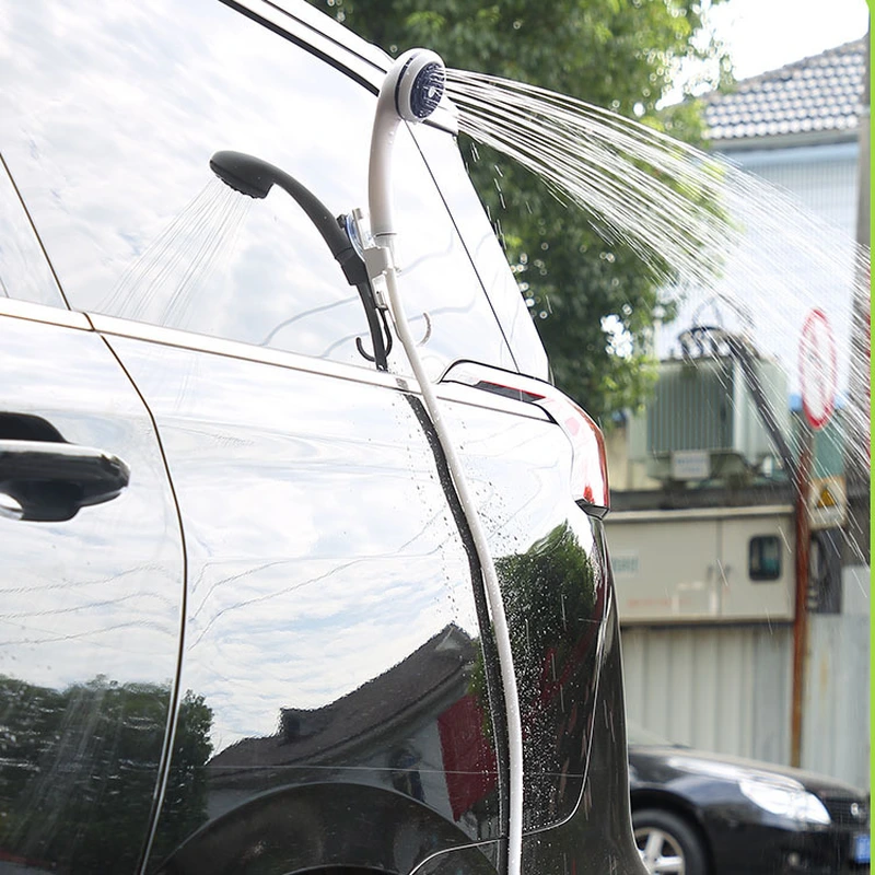 パワードアウトドアシャワー、充電式キャンプシャワー、シャワーポンプ  