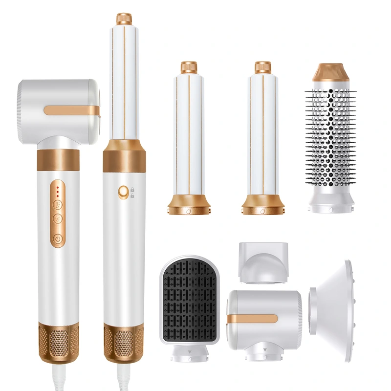 Multifunctional 7-in-1 hot air comb High speed brushless