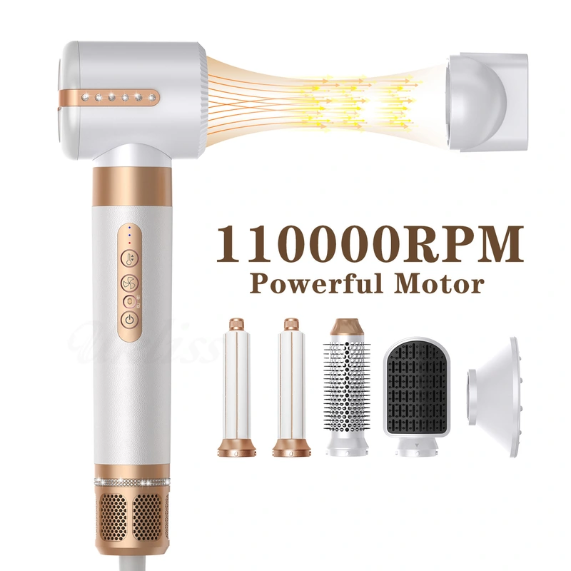 Multifunctional 7-in-1 hot air comb High speed brushless