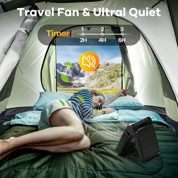 ソーラーファン LED ランタン キャンプファン