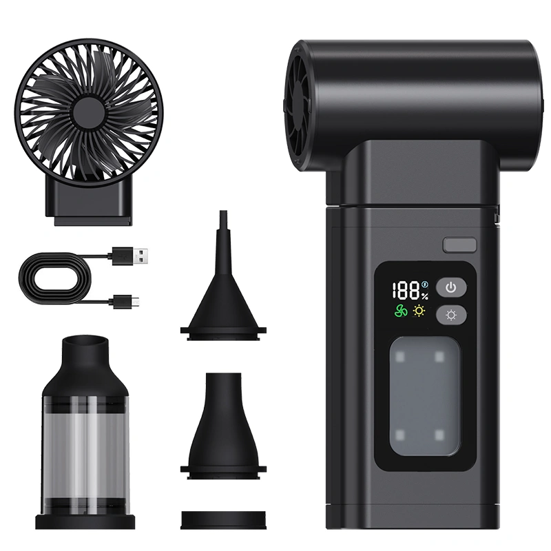 2025 Cross-border new products: Violent Fan, Micro Turbine Fan, high-speed pressurized Hurricane Hair dryer, Dust suction and Blowing Device