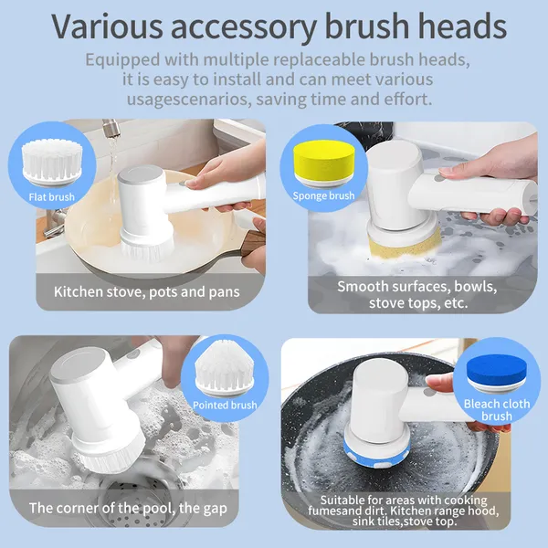 パワースクラバー、電動掃除ブラシ、コードレスパワースクラバー