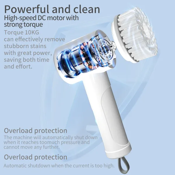 パワースクラバー、電動掃除ブラシ、コードレスパワースクラバー