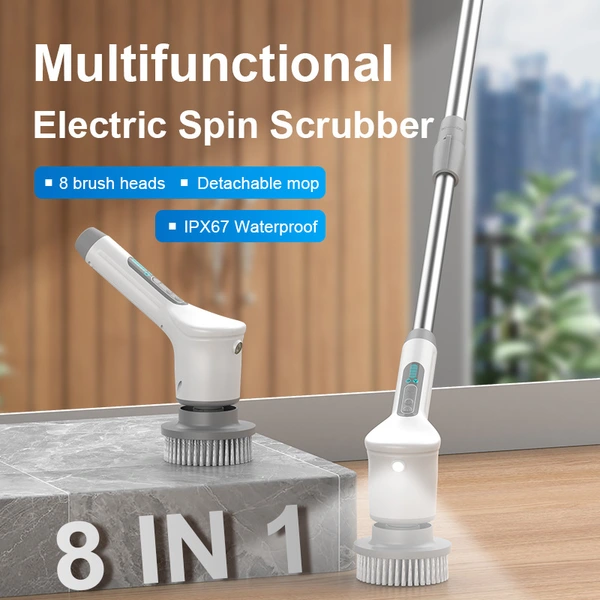 Multifunctional handheld 8-in-1 wireless high-speed high-torque electric cleaning machine
