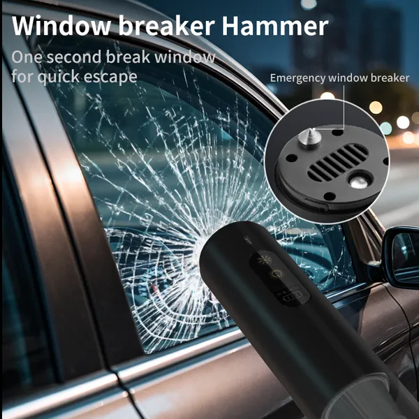 5 in 1 機能: 真空 & ブロー & ポンプ & ライト (sos & 懐中電灯) & 緊急