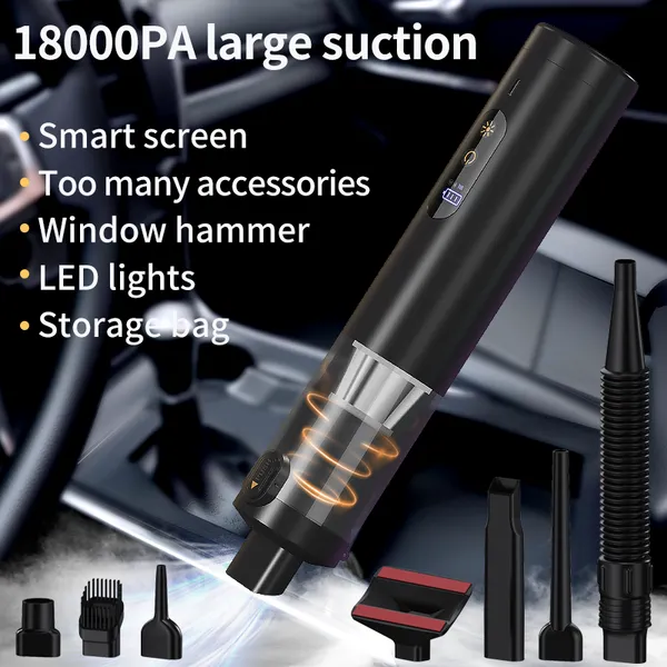 5 in 1 機能: 真空 & ブロー & ポンプ & ライト (sos & 懐中電灯) & 緊急