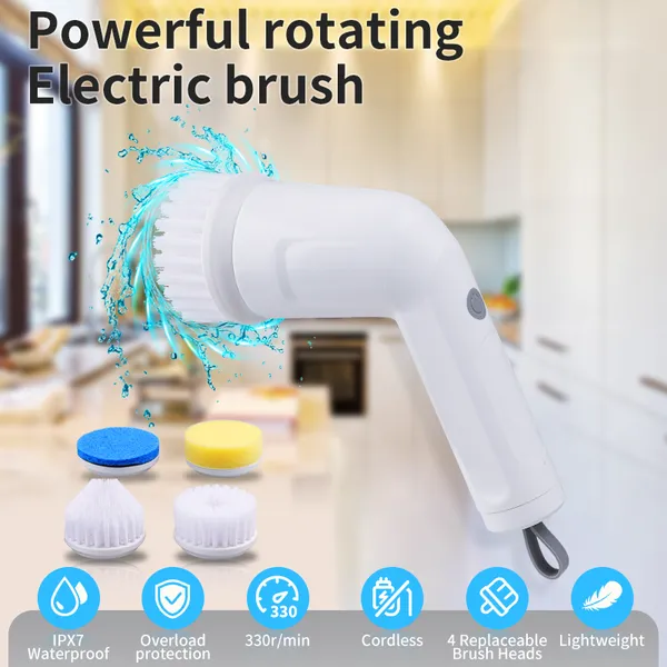 Power Scrubber,Electric Cleaning Brush, Cordless Power Scrubber