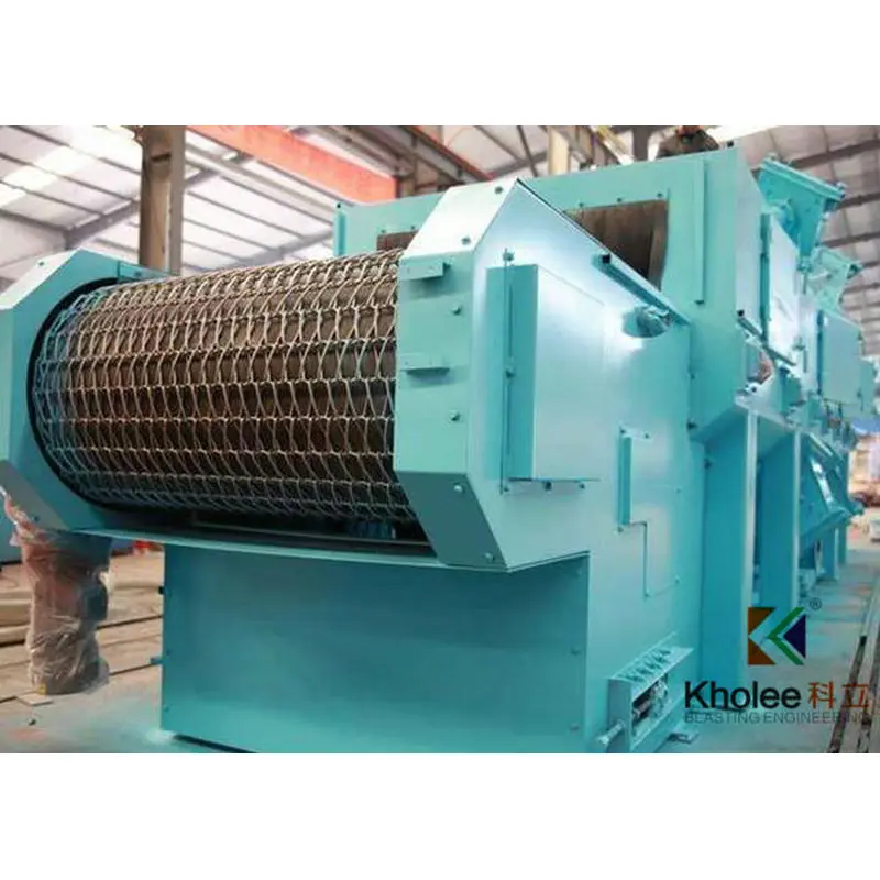 klwd1400-8 wire mesh belt shot blasting machine - kholee blast