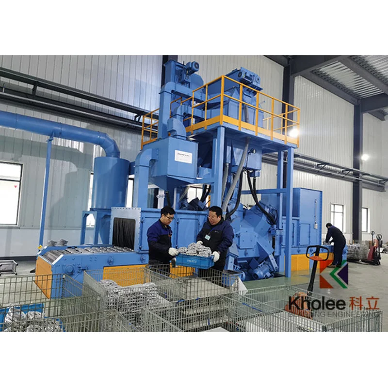 klwd1400-8 wire mesh belt shot blasting machine - kholee blast