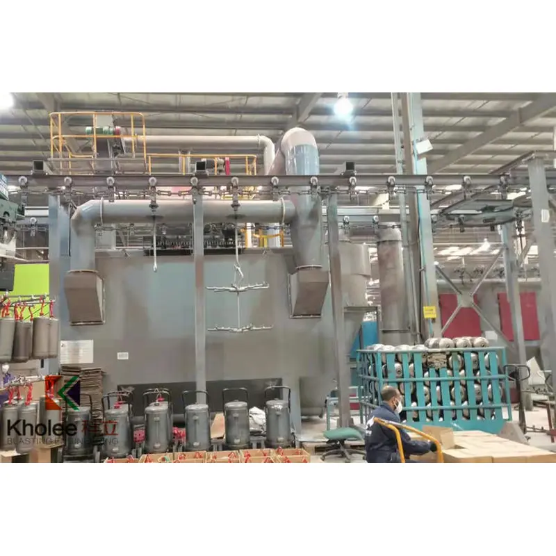 بالمرور عبر آلة السفع بالخردق ذات السكة الواحدة | انفجار الخولي