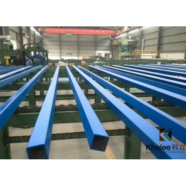 линия по производству безвоздушной окраски квадратных / прямоугольных стальных труб 