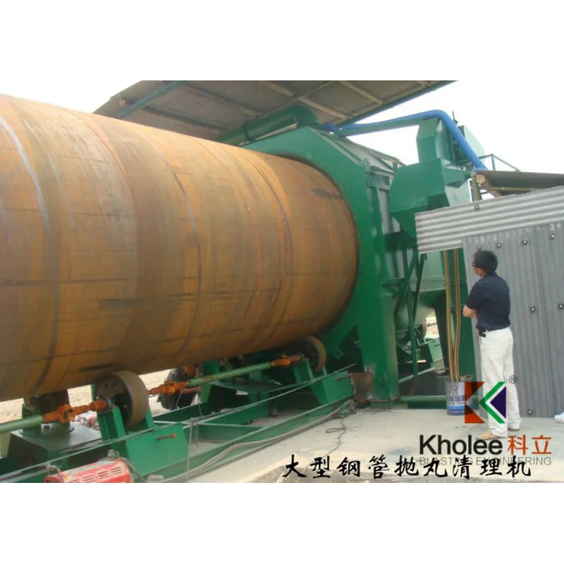 máquina de jateamento de tubos de aço klgp2000-2 - kholee blast