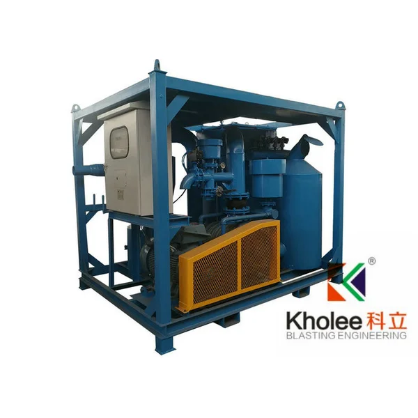 kl-vr-90 sistema portátil de recuperação de vácuo abrasivo para jateamento  