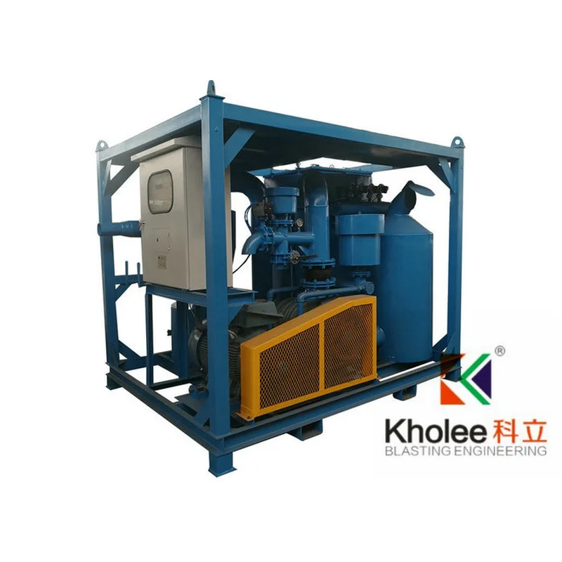 kl-vr-90 sistema portátil de recuperação de vácuo abrasivo para jateamento  