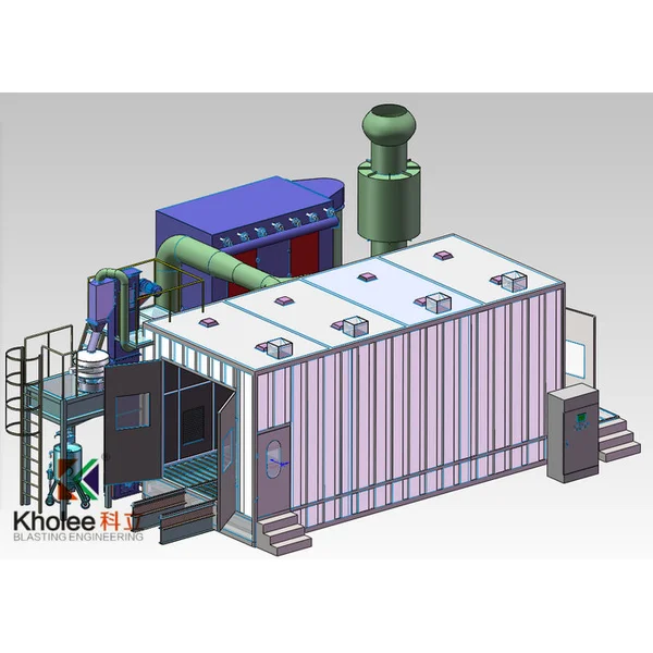 kl-psf090404sala de explosão abrasiva - explosão kholee