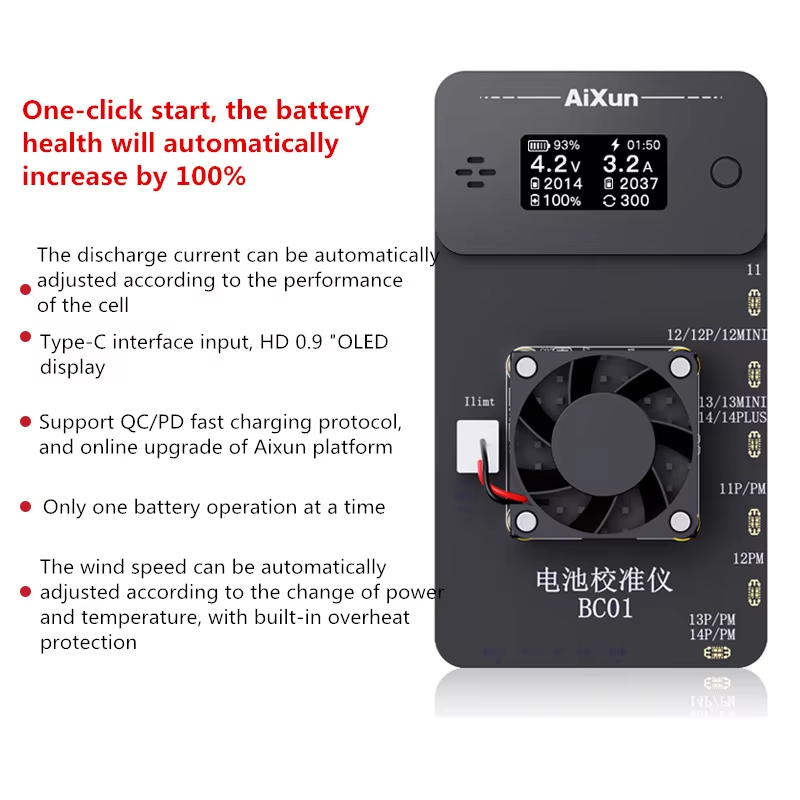 BC01 Battery Calibrator iPhone 11-14 Pro Max Battery Fix Tool